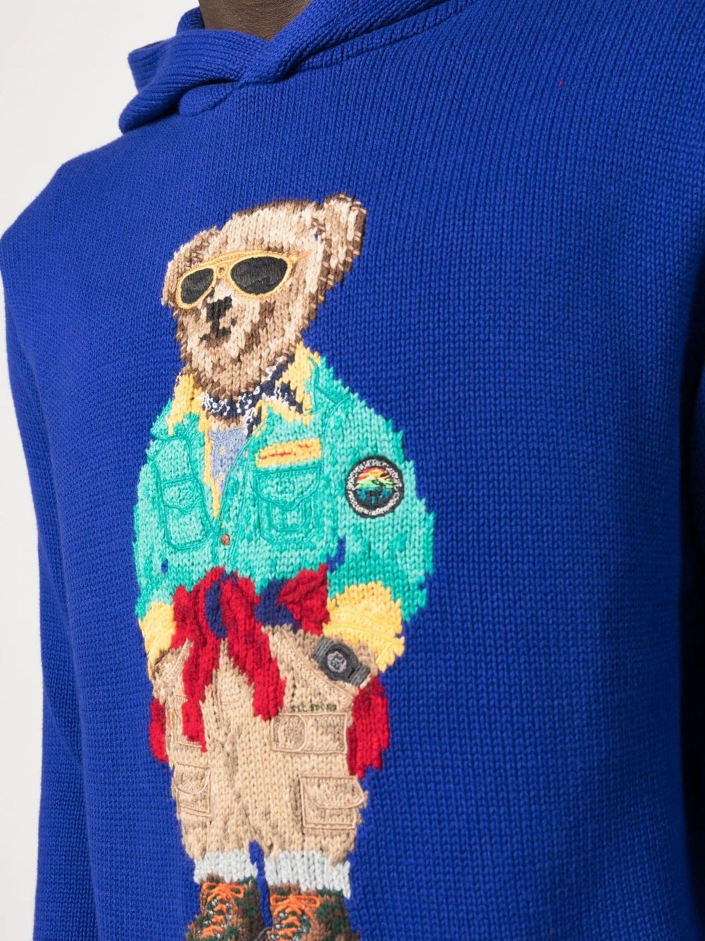 polo bear knitted hoodie by polo ralph lauren - bottegalusso: premier destination for modern luxury menswear