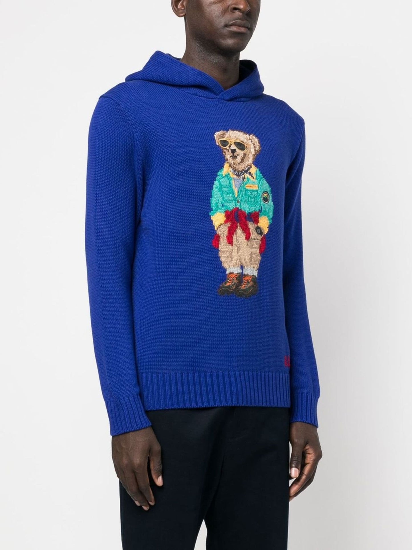 polo bear knitted hoodie by polo ralph lauren - bottegalusso: premier destination for modern luxury menswear