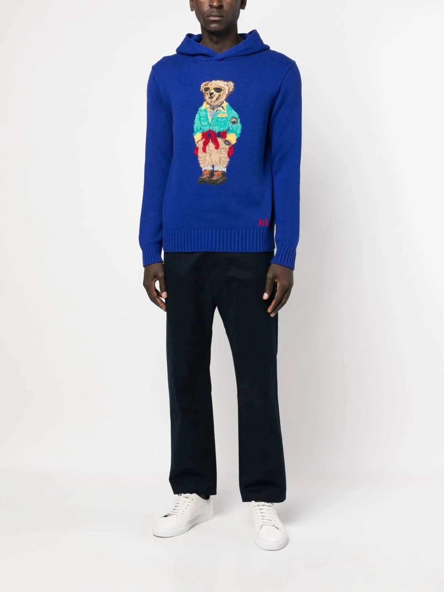 polo bear knitted hoodie by polo ralph lauren - bottegalusso: premier destination for modern luxury menswear