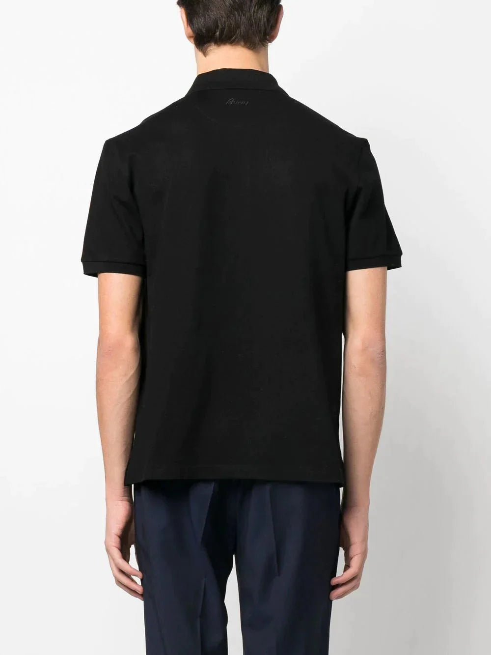 short sleeve polo shirt by brioni - bottegalusso: premier destination for modern luxury menswear