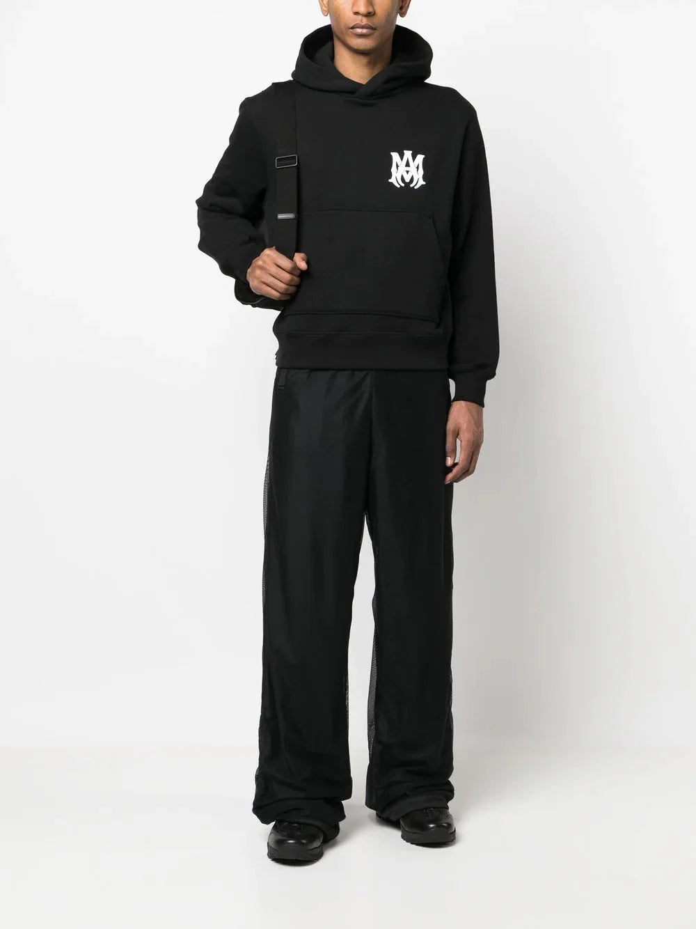 ma core logo print hoodie by amiri - bottegalusso: premier destination for modern luxury menswear