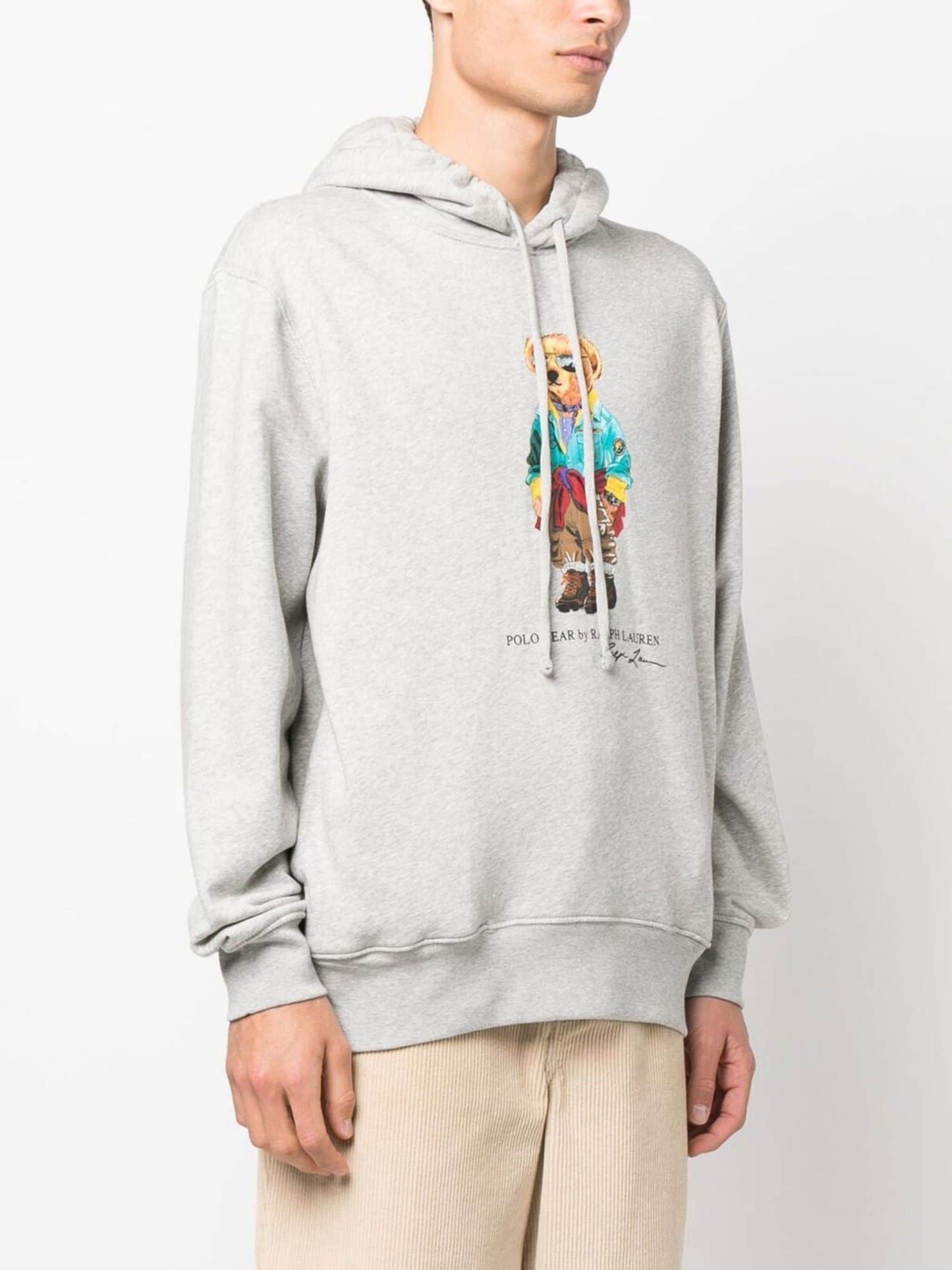 teddy bear cotton blend hoodie by polo ralph lauren - bottegalusso: premier destination for modern luxury menswear