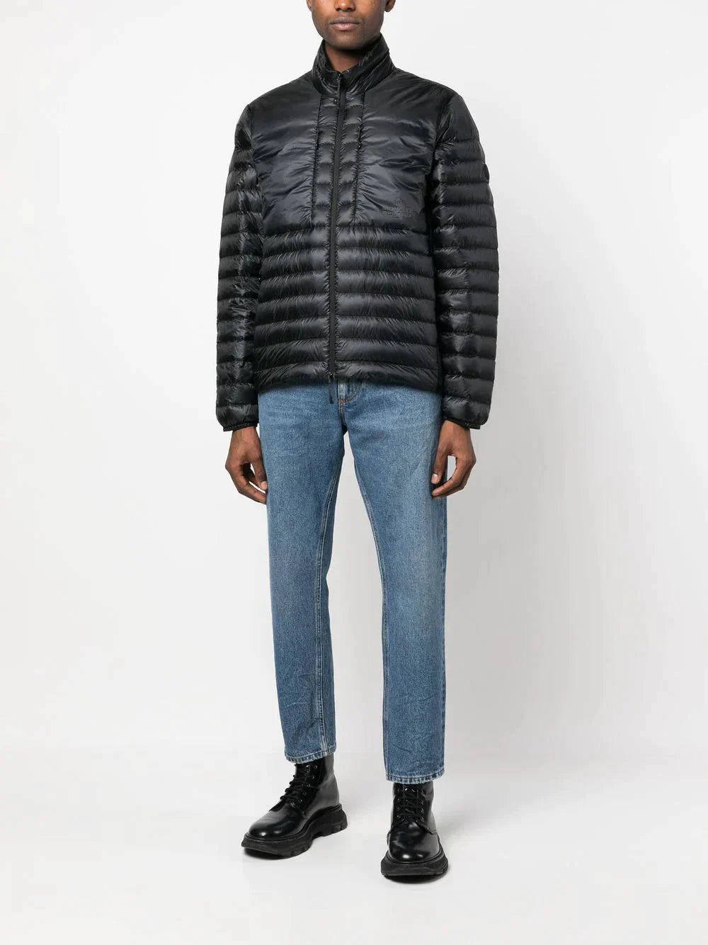 padded zip - up jacket by moncler - bottegalusso: premier destination for modern luxury menswear