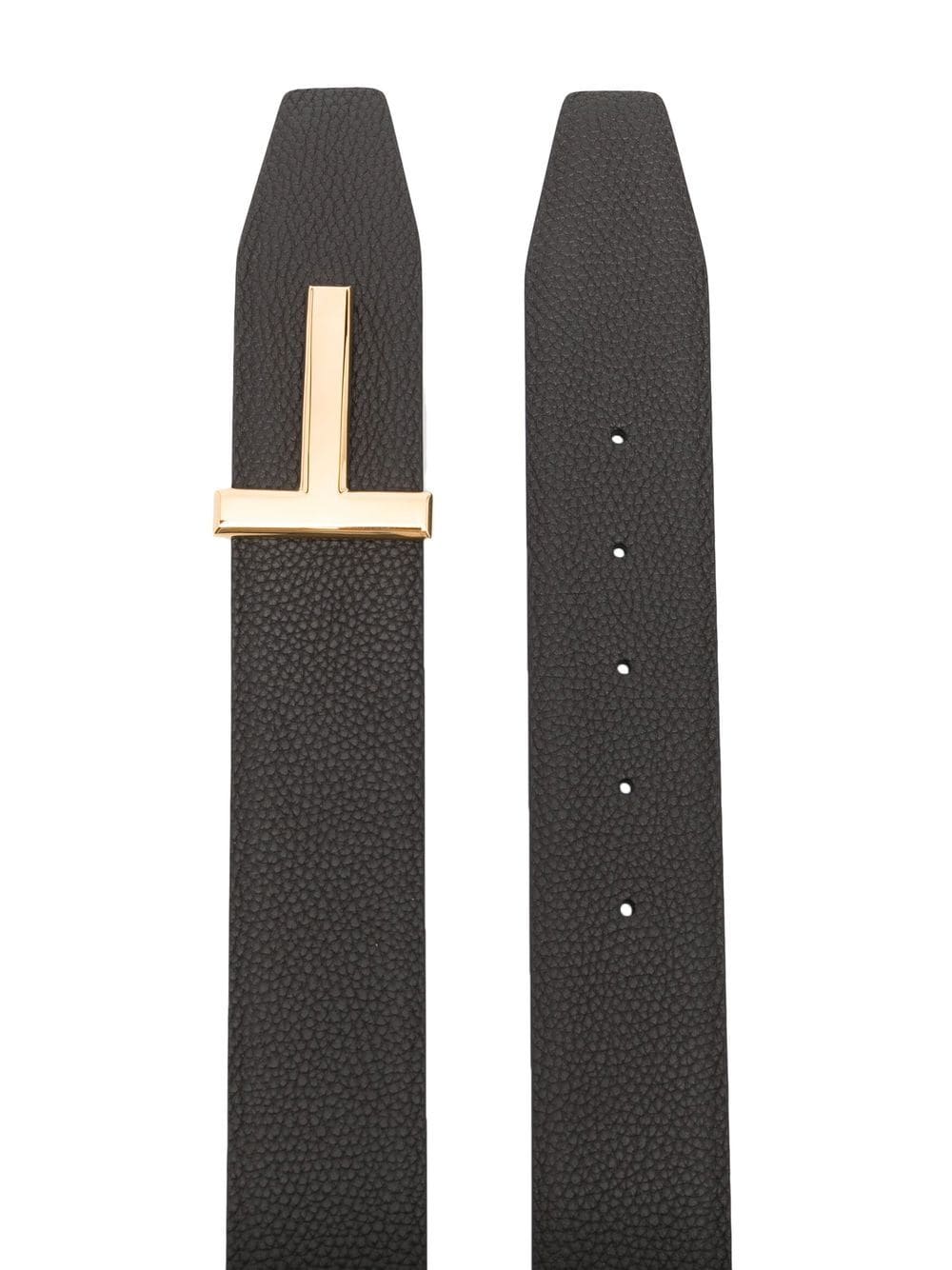 ridge t leather belt by tom ford - bottegalusso: premier destination for modern luxury menswear