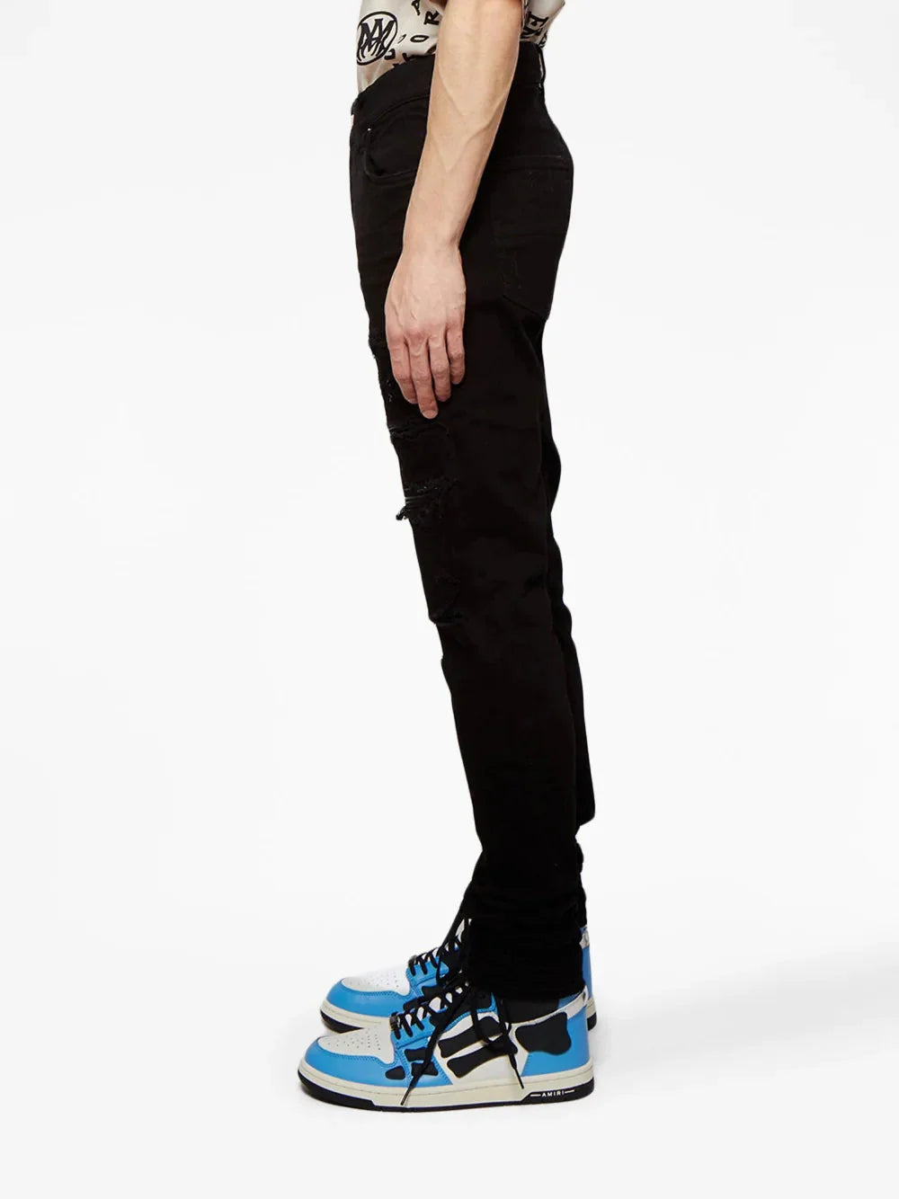 thrasher ripped skinny jeans by amiri - bottegalusso: premier destination for modern luxury menswear