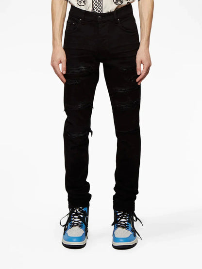 Thrasher Ripped Skinny Jeans by Amiri - bottegalusso: Premier Destination for Modern Luxury Menswear