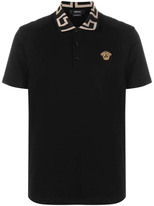 Medusa Head Motif Polo Shirt by Versace - bottegalusso: Premier Destination for Modern Luxury Menswear