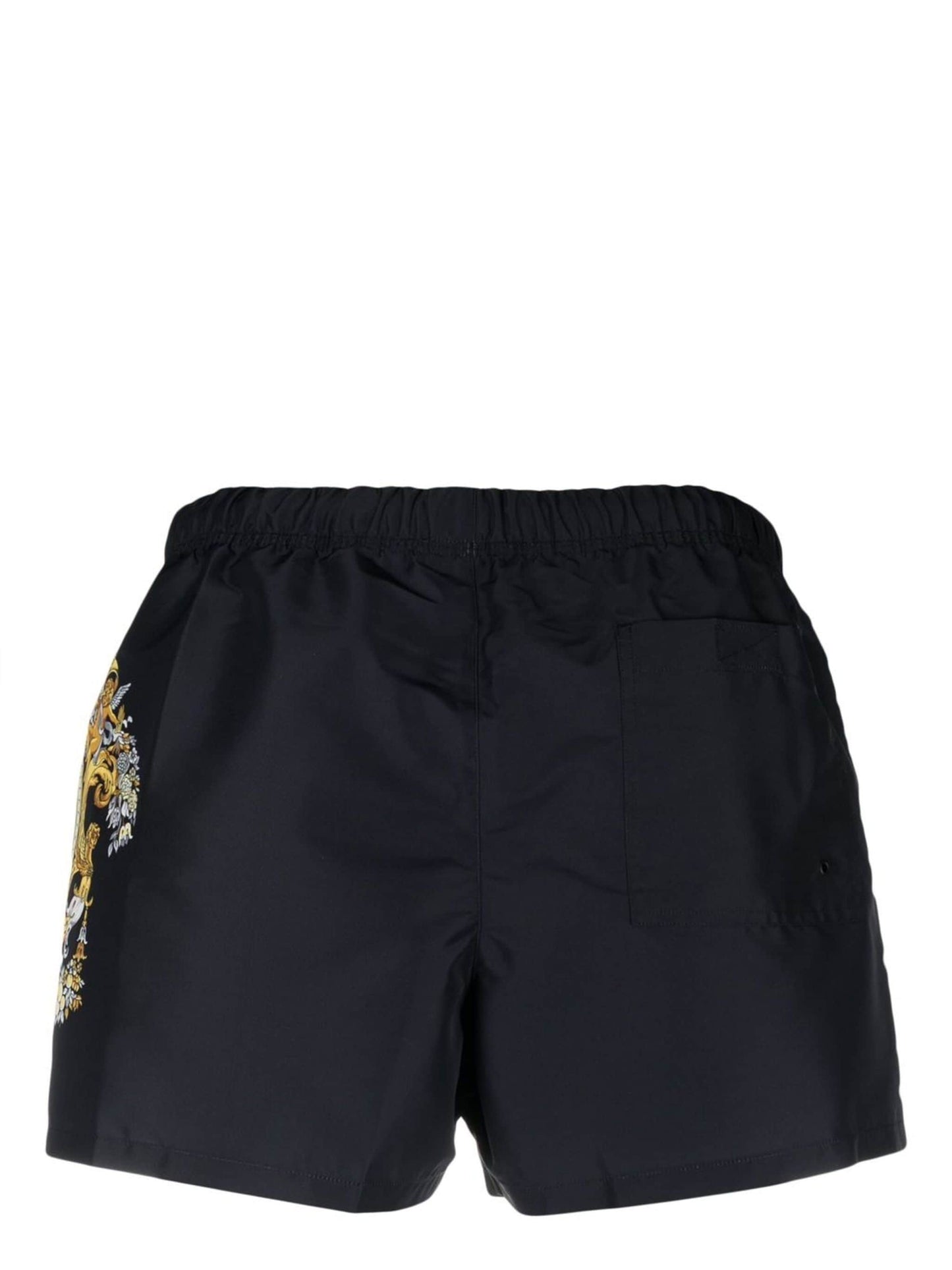 logo print swim shorts