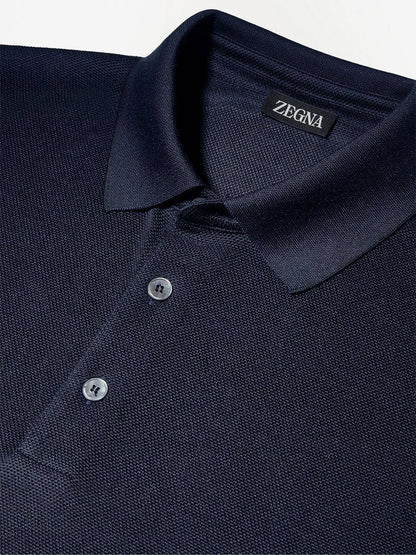 Short Sleeve Silk Polo Shirt by Zegna - bottegalusso: Premier Destination for Modern Luxury Menswear