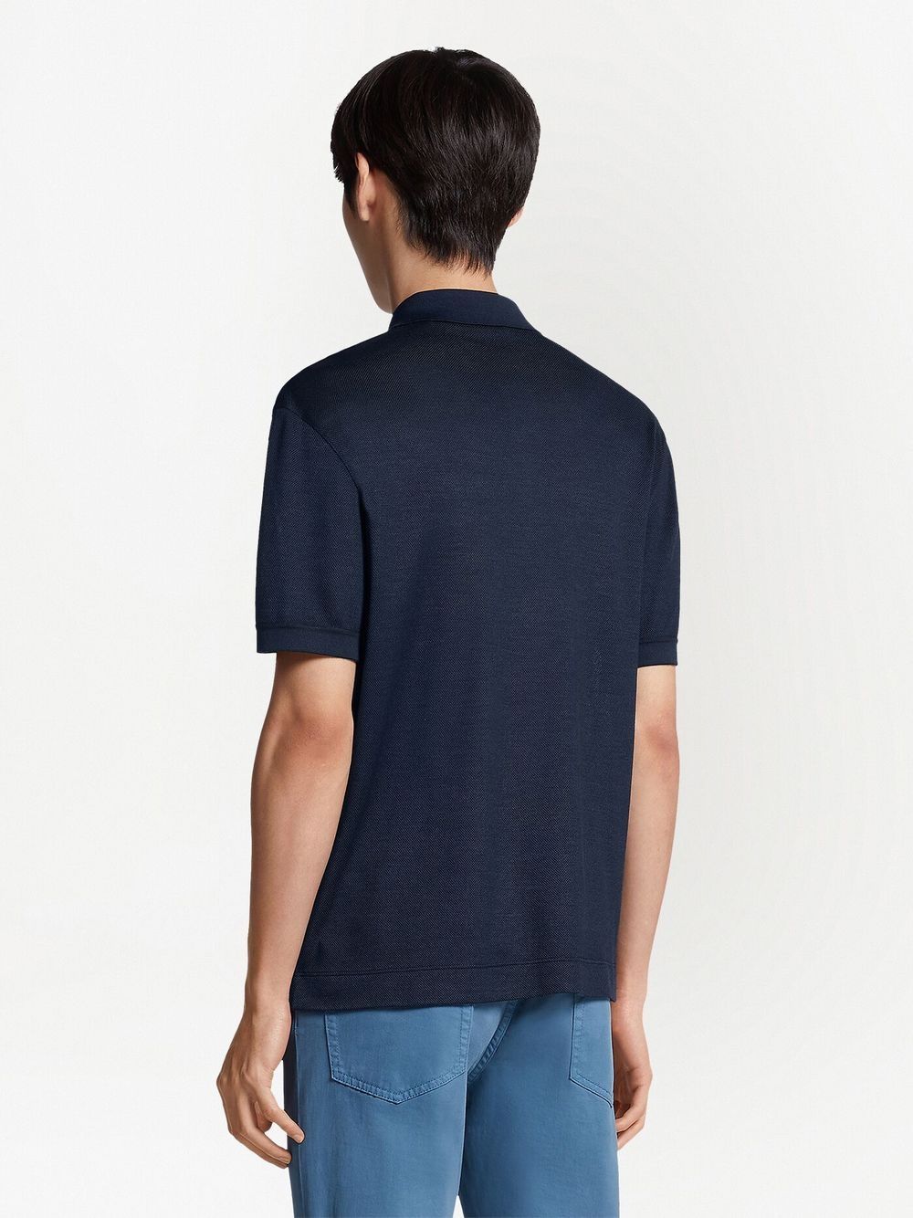 short sleeve silk polo shirt by zegna - bottegalusso: premier destination for modern luxury menswear