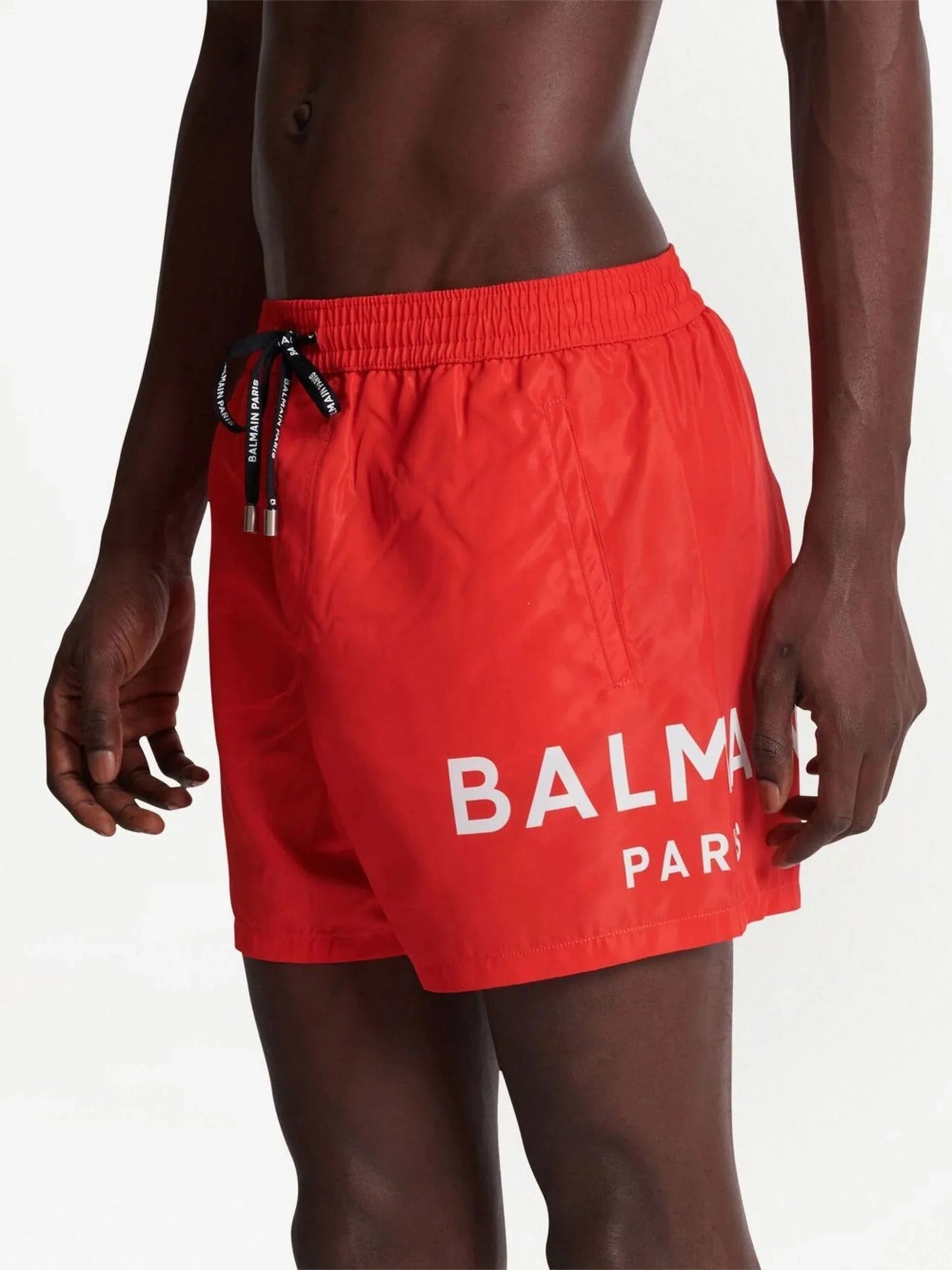 logo print swim shorts