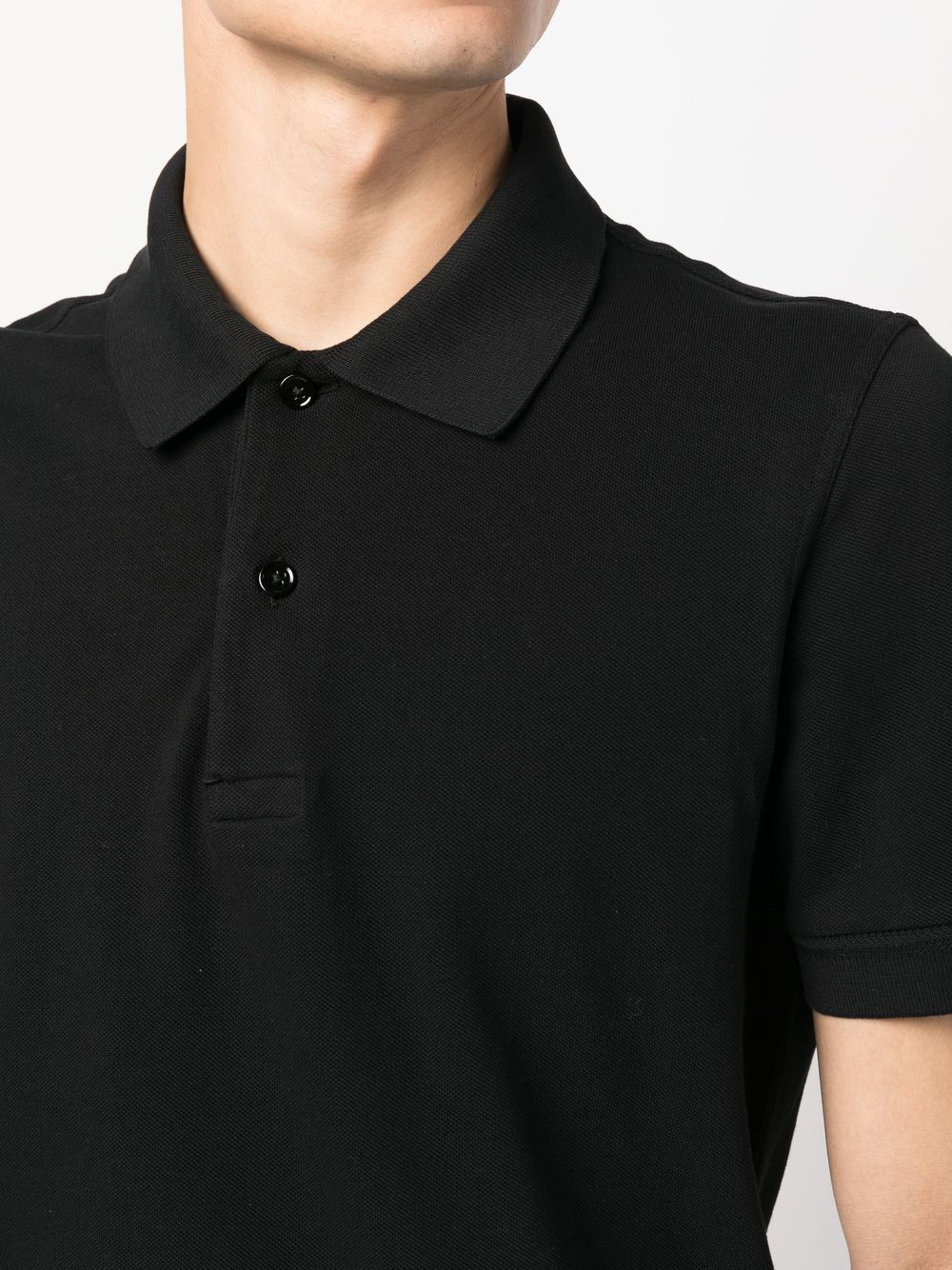 short sleeved cotton polo shirt by tom ford - bottegalusso: premier destination for modern luxury menswear