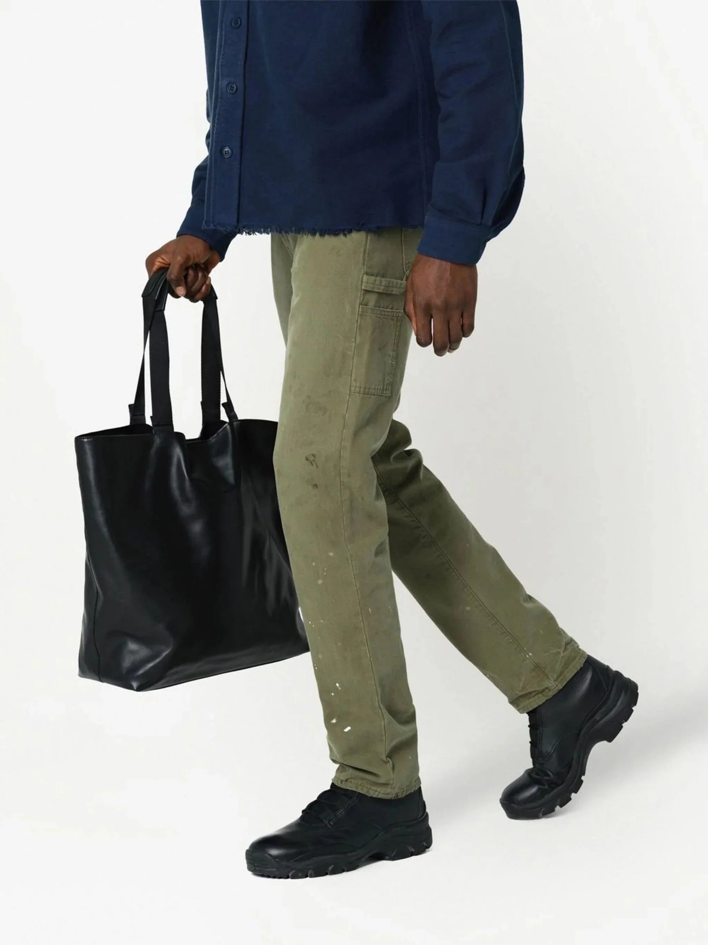 straight leg work pants by john elliott - bottegalusso: premier destination for modern luxury menswear