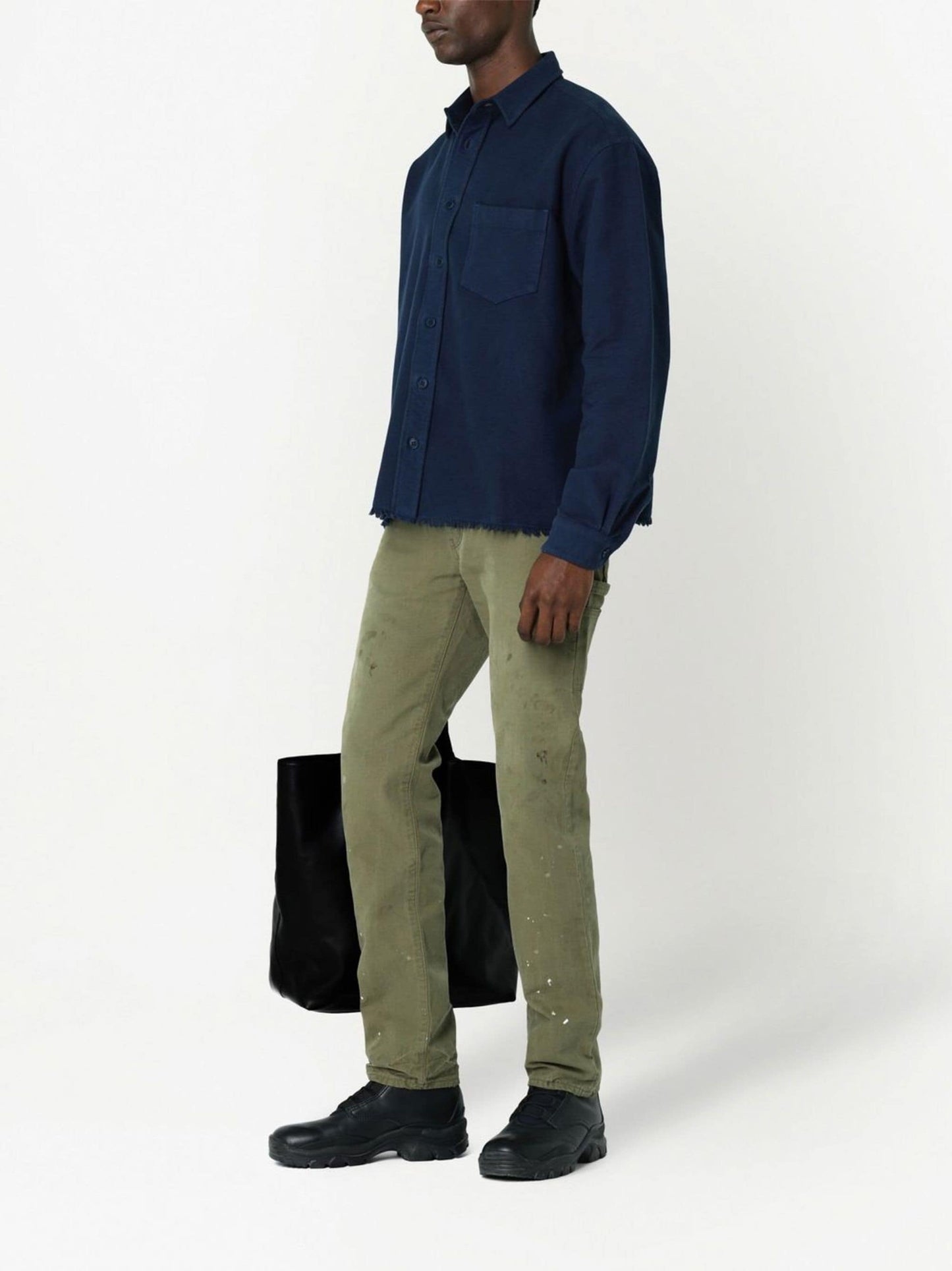 straight leg work pants by john elliott - bottegalusso: premier destination for modern luxury menswear