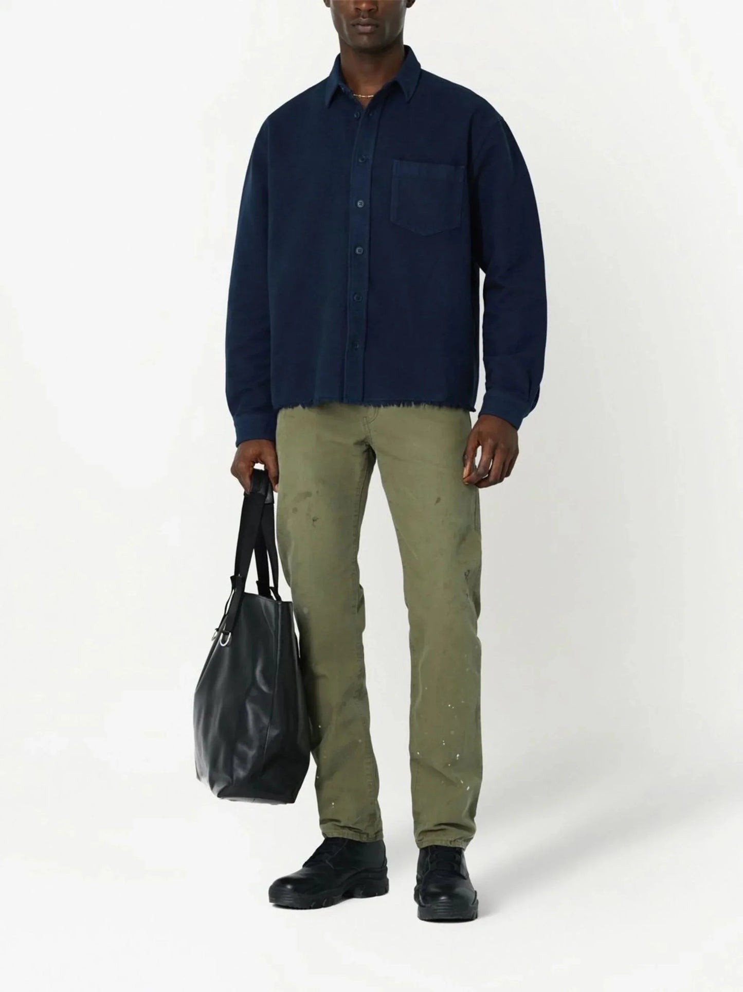 straight leg work pants by john elliott - bottegalusso: premier destination for modern luxury menswear