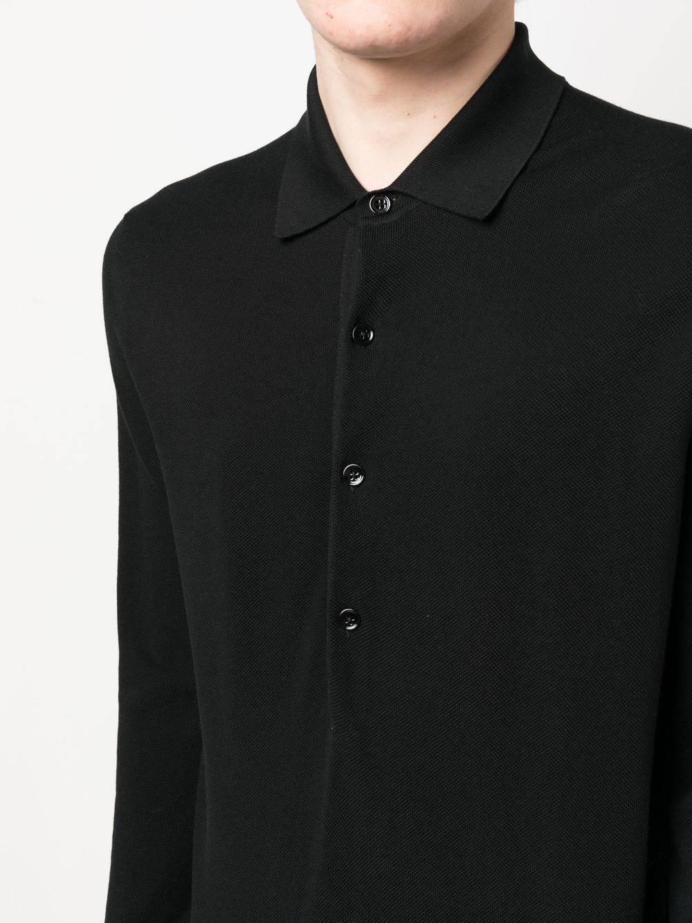 Long Sleeve Polo Shirt by Tom Ford - bottegalusso: Premier Destination for Modern Luxury Menswear