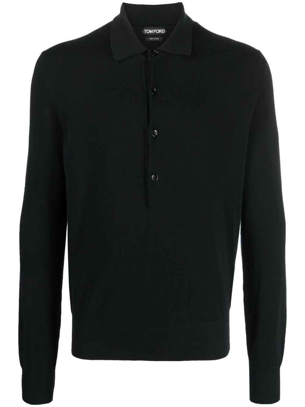 Long Sleeve Polo Shirt by Tom Ford - bottegalusso: Premier Destination for Modern Luxury Menswear