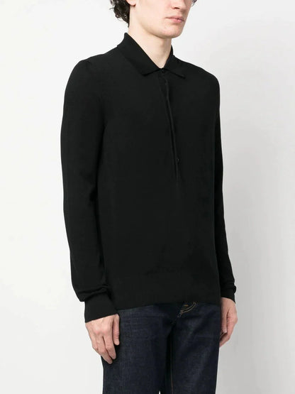 Long Sleeve Polo Shirt by Tom Ford - bottegalusso: Premier Destination for Modern Luxury Menswear