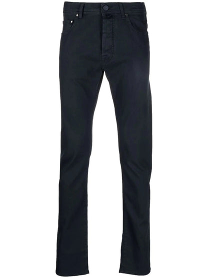 Textured Finish Straight Leg Pants by Jacob Cohën - bottegalusso: Premier Destination for Modern Luxury Menswear