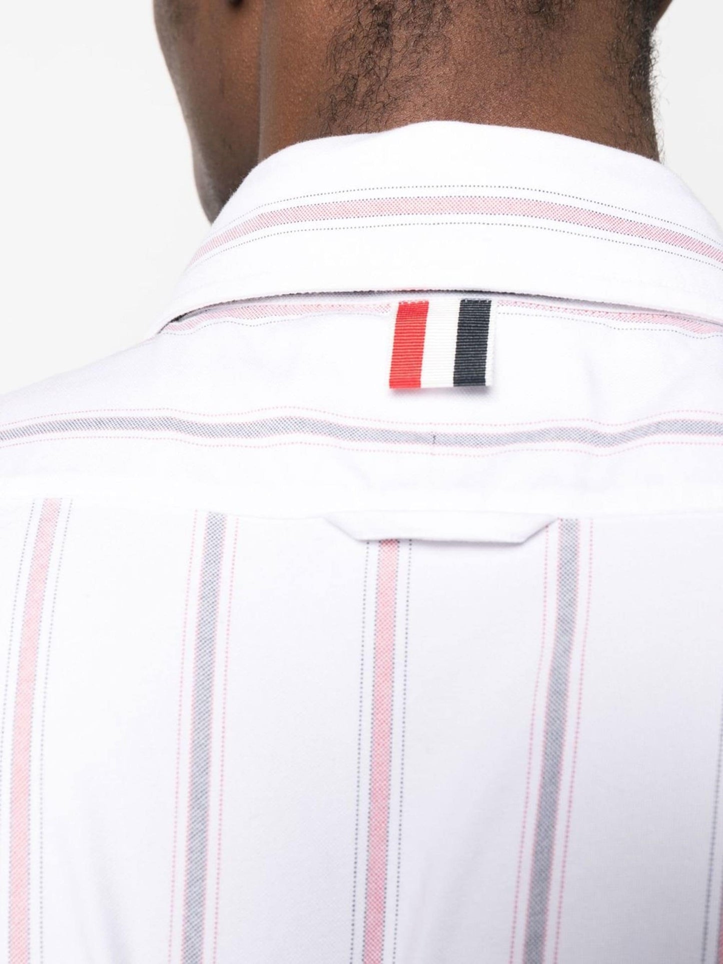 vertical stripe pattern cotton shirt