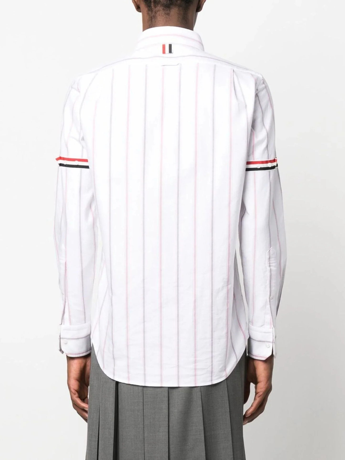 vertical stripe pattern cotton shirt