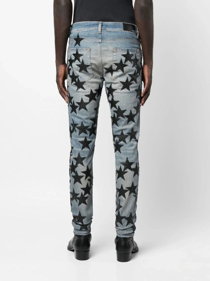 Star Patch Skinny Jeans by Amiri - bottegalusso: Premier Destination for Modern Luxury Menswear