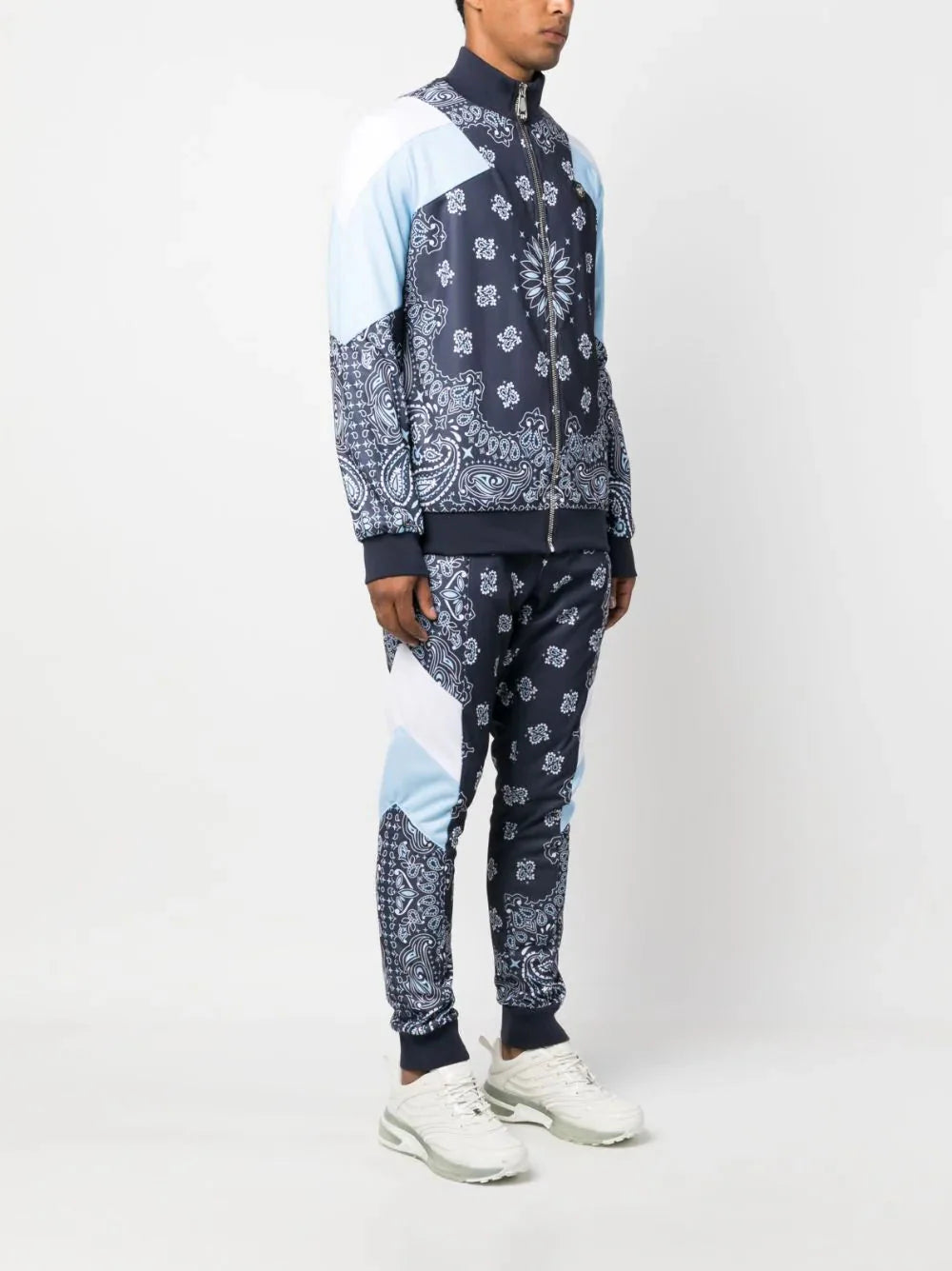 paisley print tracksuit by philipp plein - bottegalusso: premier destination for modern luxury menswear