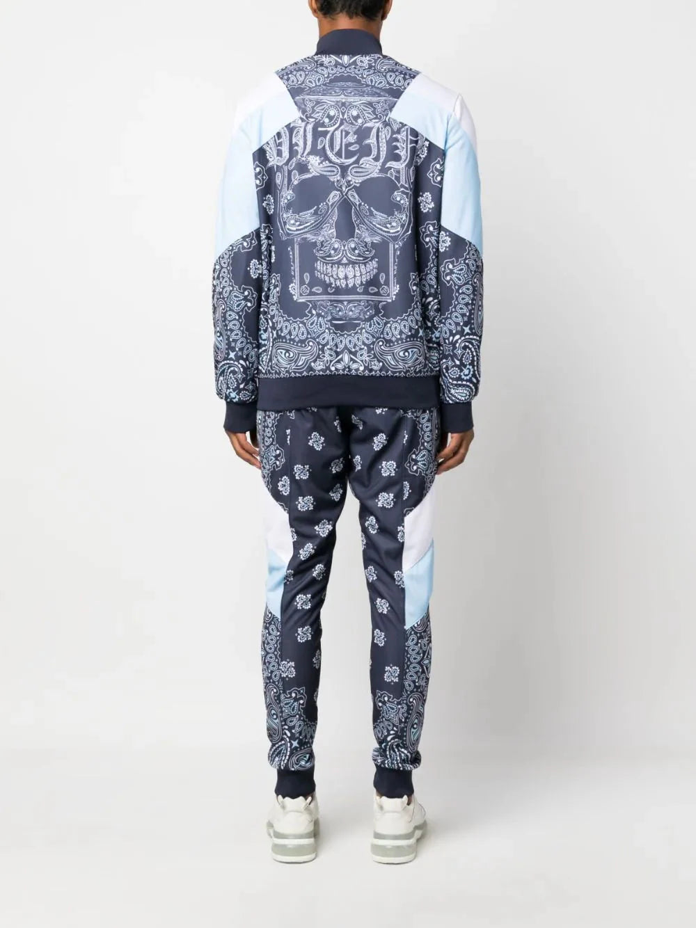 paisley print tracksuit by philipp plein - bottegalusso: premier destination for modern luxury menswear