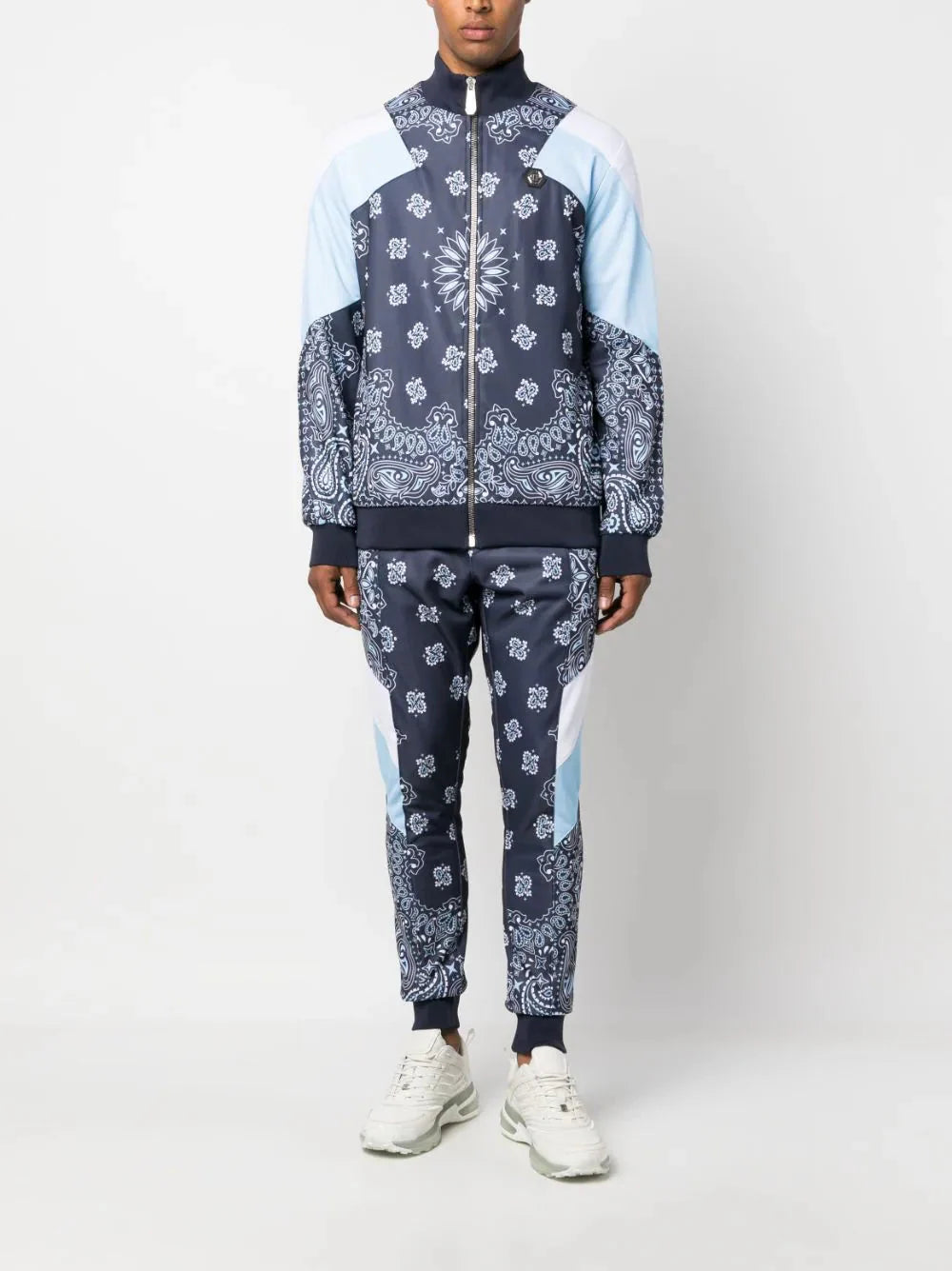 paisley print tracksuit by philipp plein - bottegalusso: premier destination for modern luxury menswear