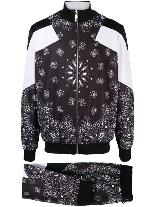 Paisley Print Tracksuit by Philipp Plein - bottegalusso: Premier Destination for Modern Luxury Menswear