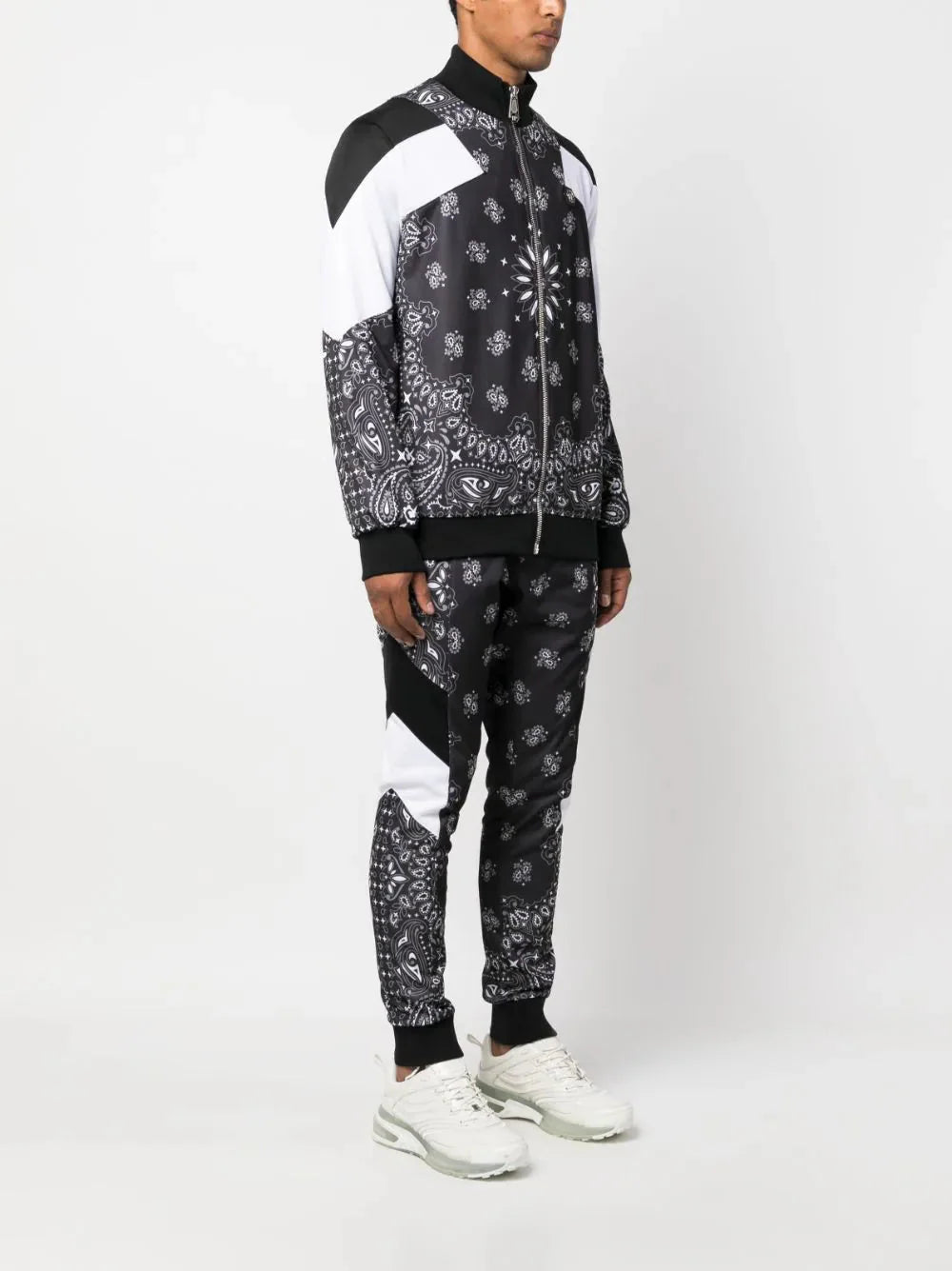 paisley print tracksuit by philipp plein - bottegalusso: premier destination for modern luxury menswear