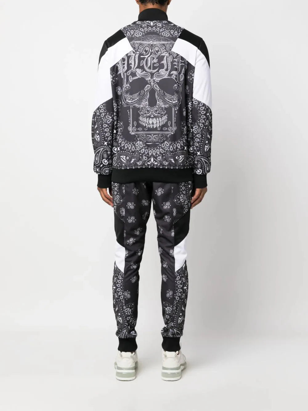 paisley print tracksuit by philipp plein - bottegalusso: premier destination for modern luxury menswear