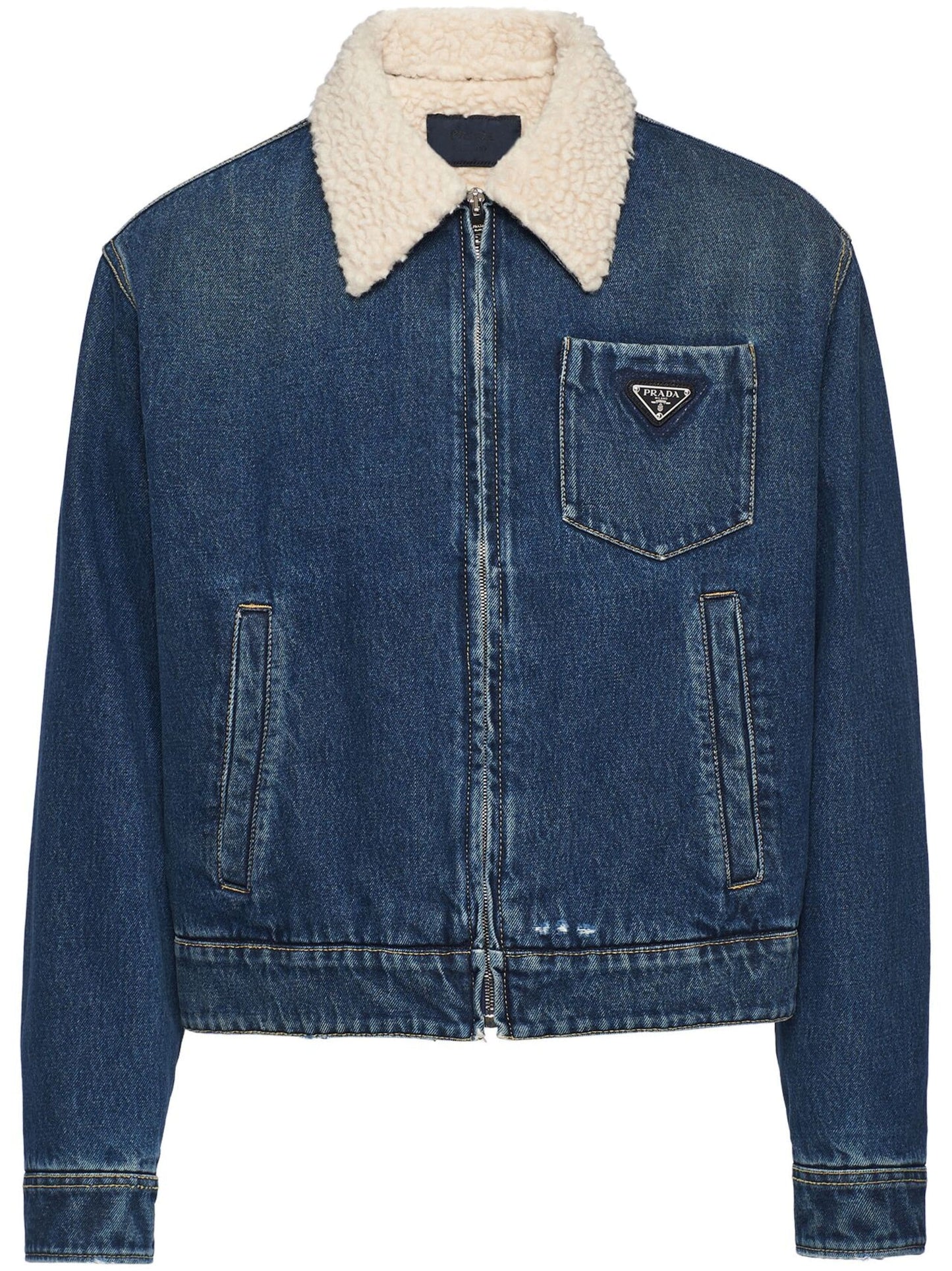 padded denim jacket