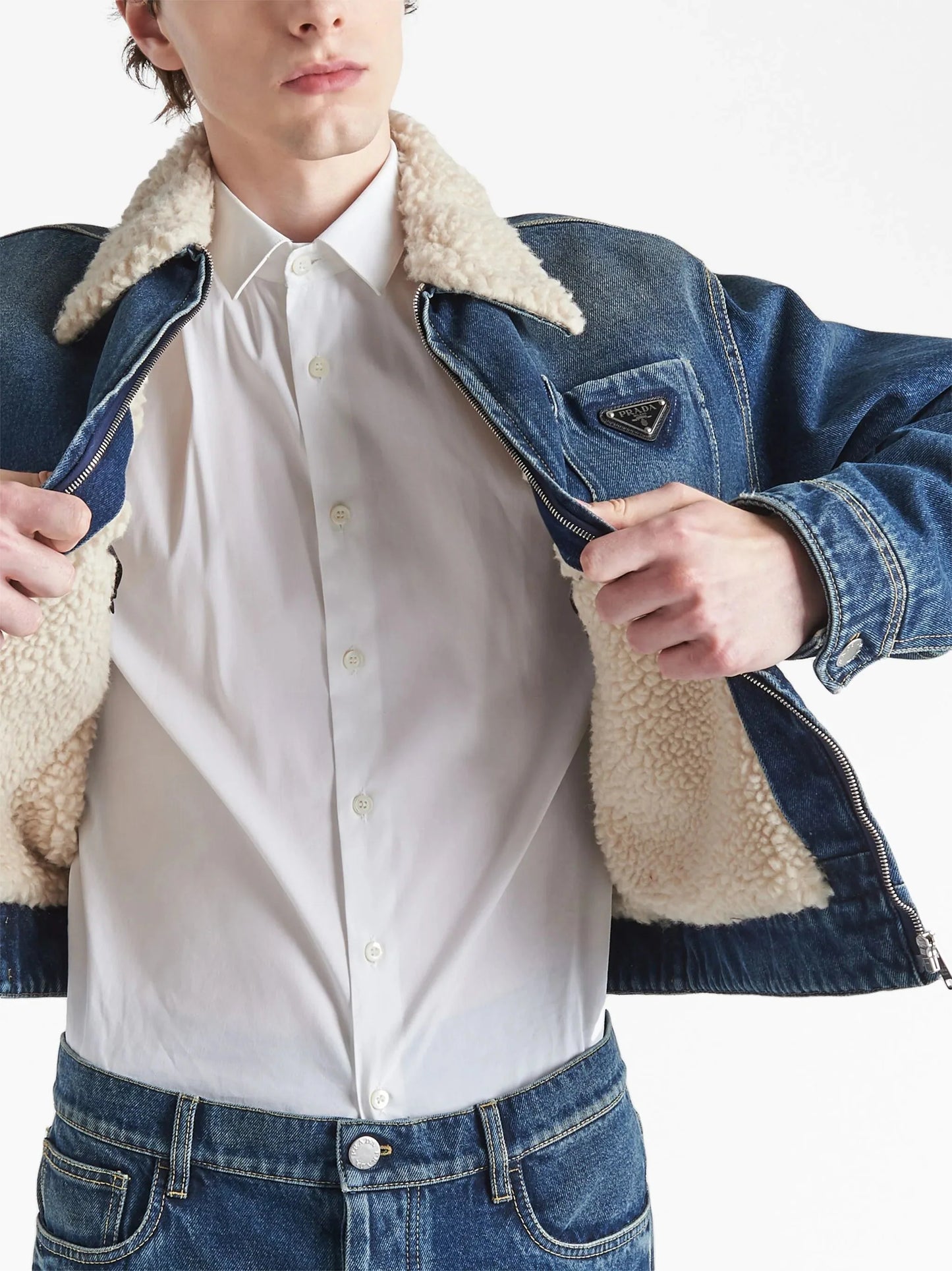 padded denim jacket