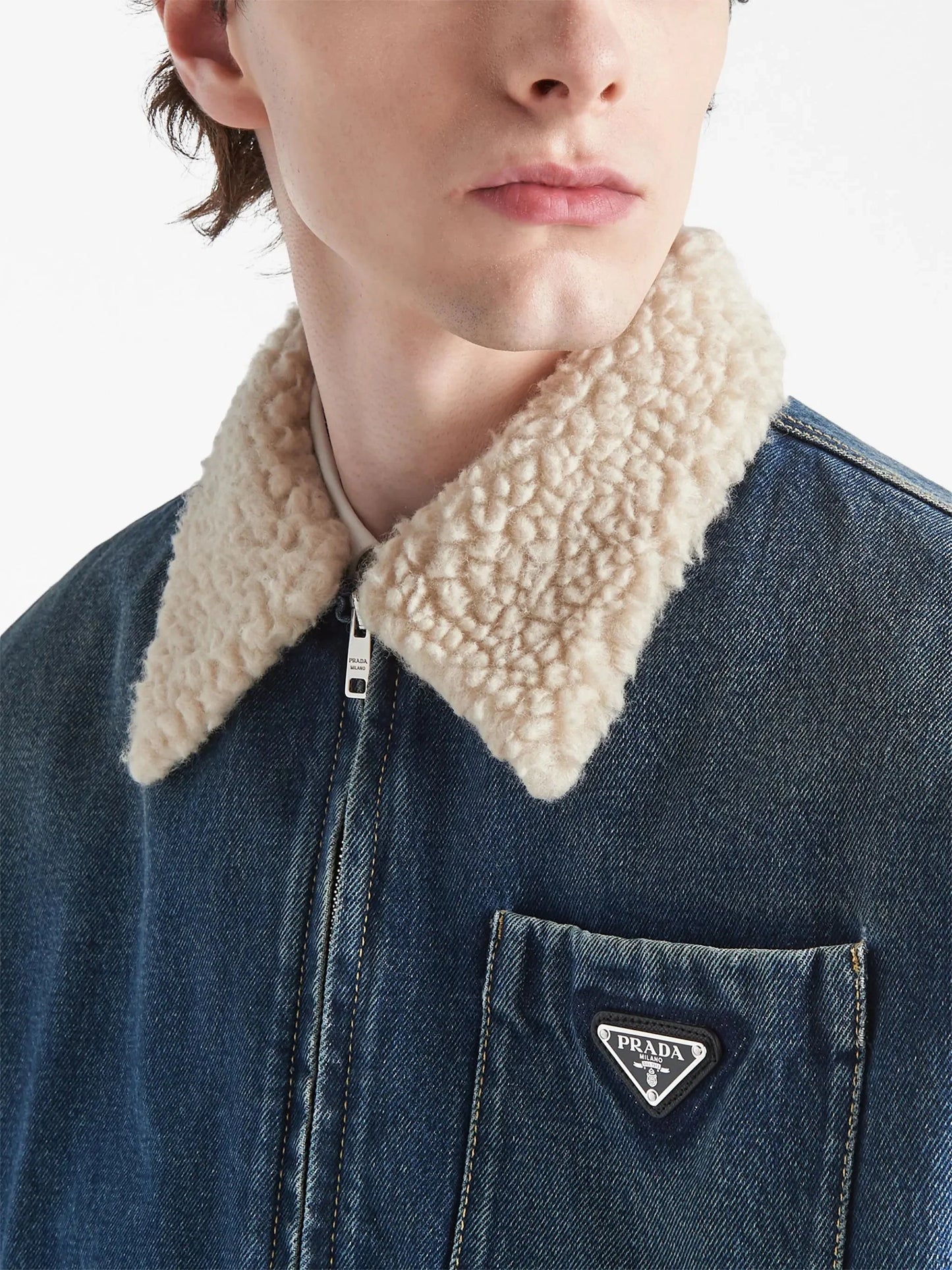 padded denim jacket