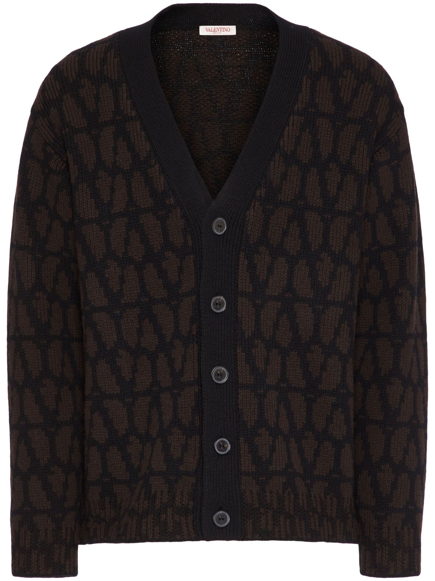 toile iconographe wool cardigan by valentino garavani - bottegalusso: premier destination for modern luxury menswear