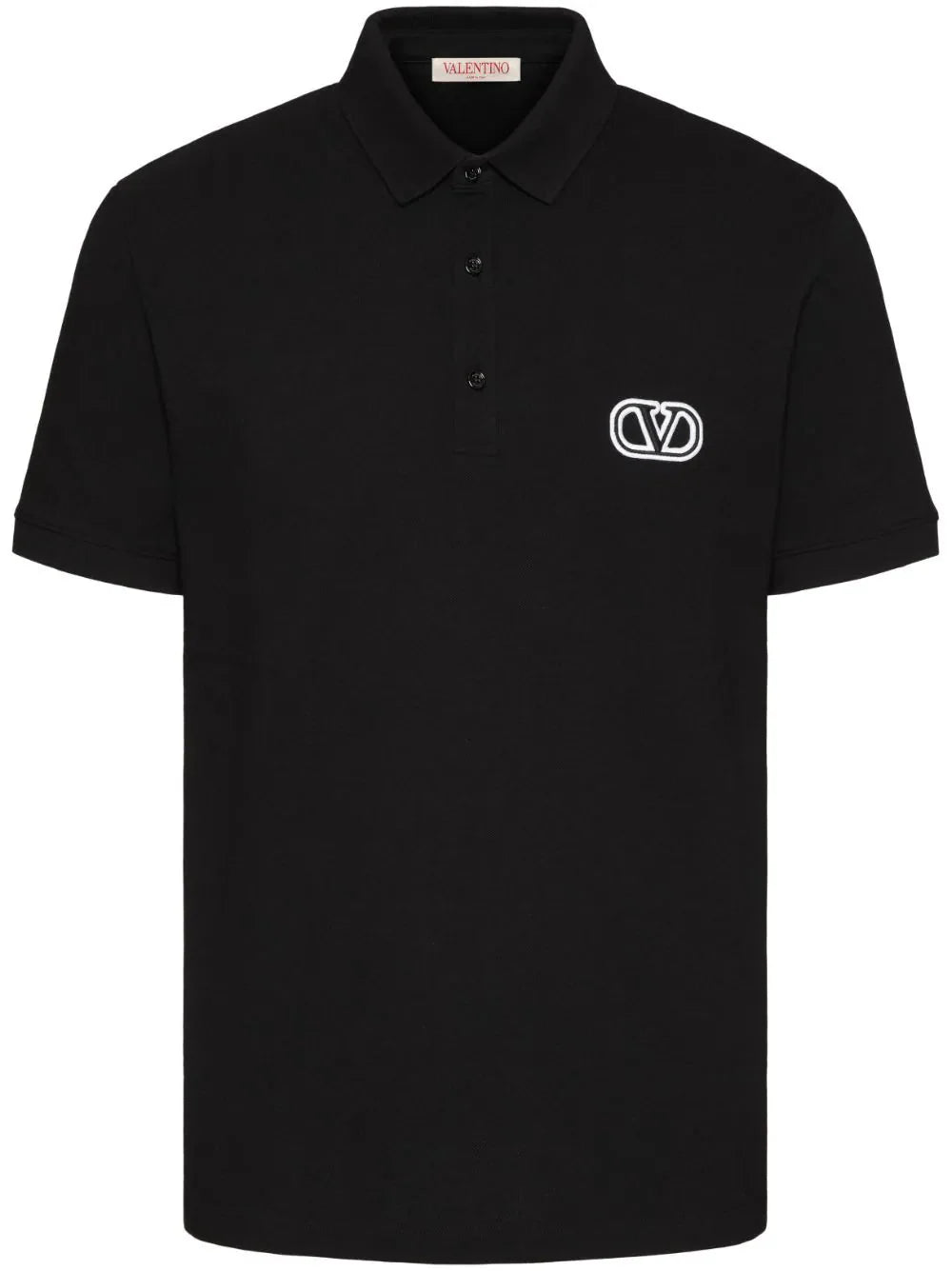 logo signature short sleeved polo shirt by valentino garavani - bottegalusso: premier destination for modern luxury menswear