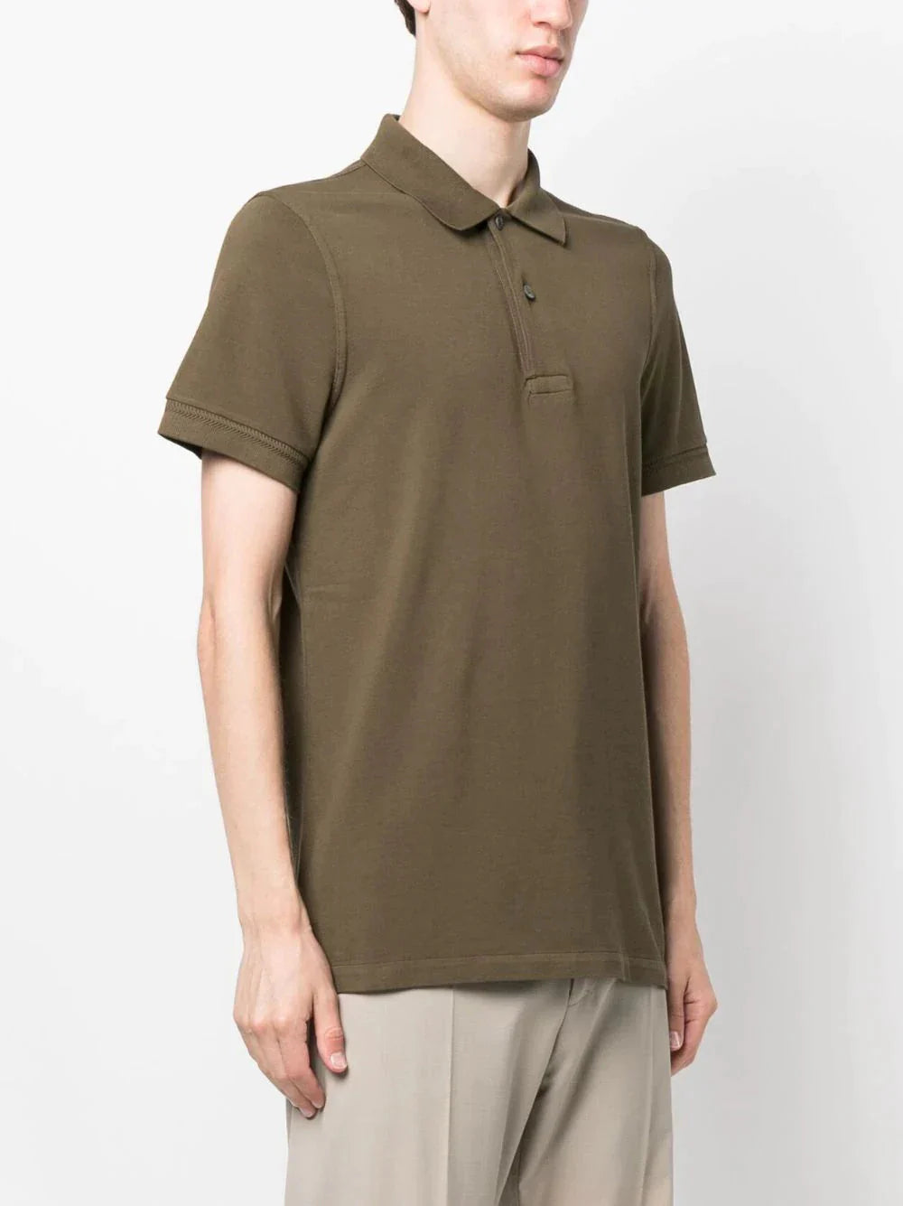 piqué weave polo shirt by tom ford - bottegalusso: premier destination for modern luxury menswear