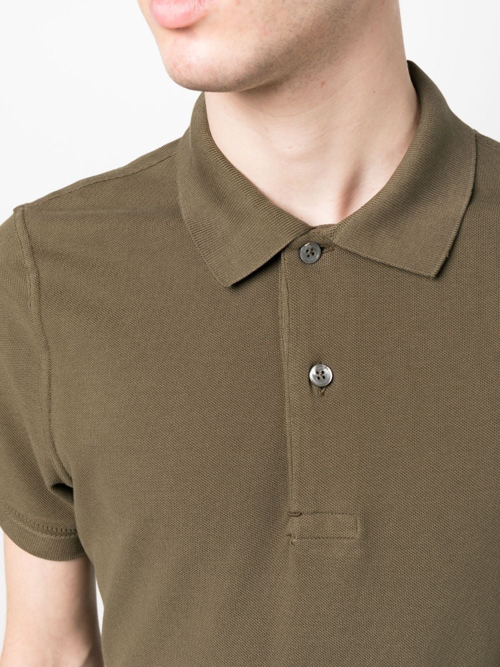 piqué weave polo shirt by tom ford - bottegalusso: premier destination for modern luxury menswear