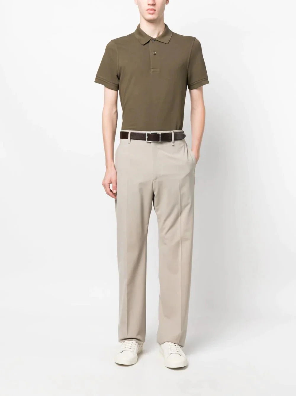 piqué weave polo shirt by tom ford - bottegalusso: premier destination for modern luxury menswear