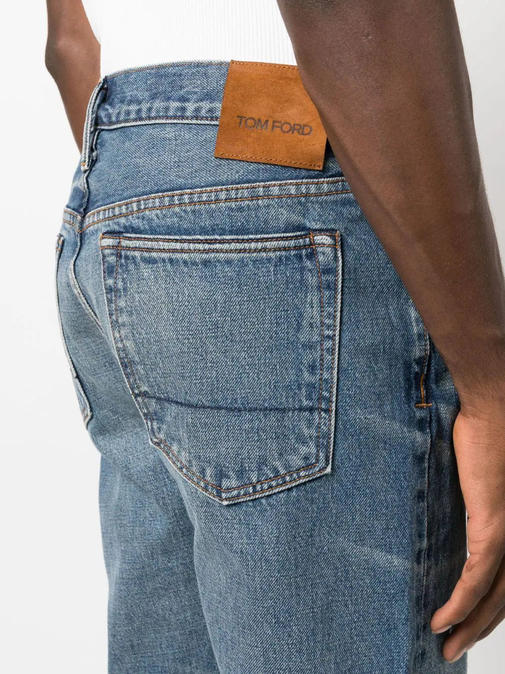 mid rise straight leg jeans by tom ford - bottegalusso: premier destination for modern luxury menswear