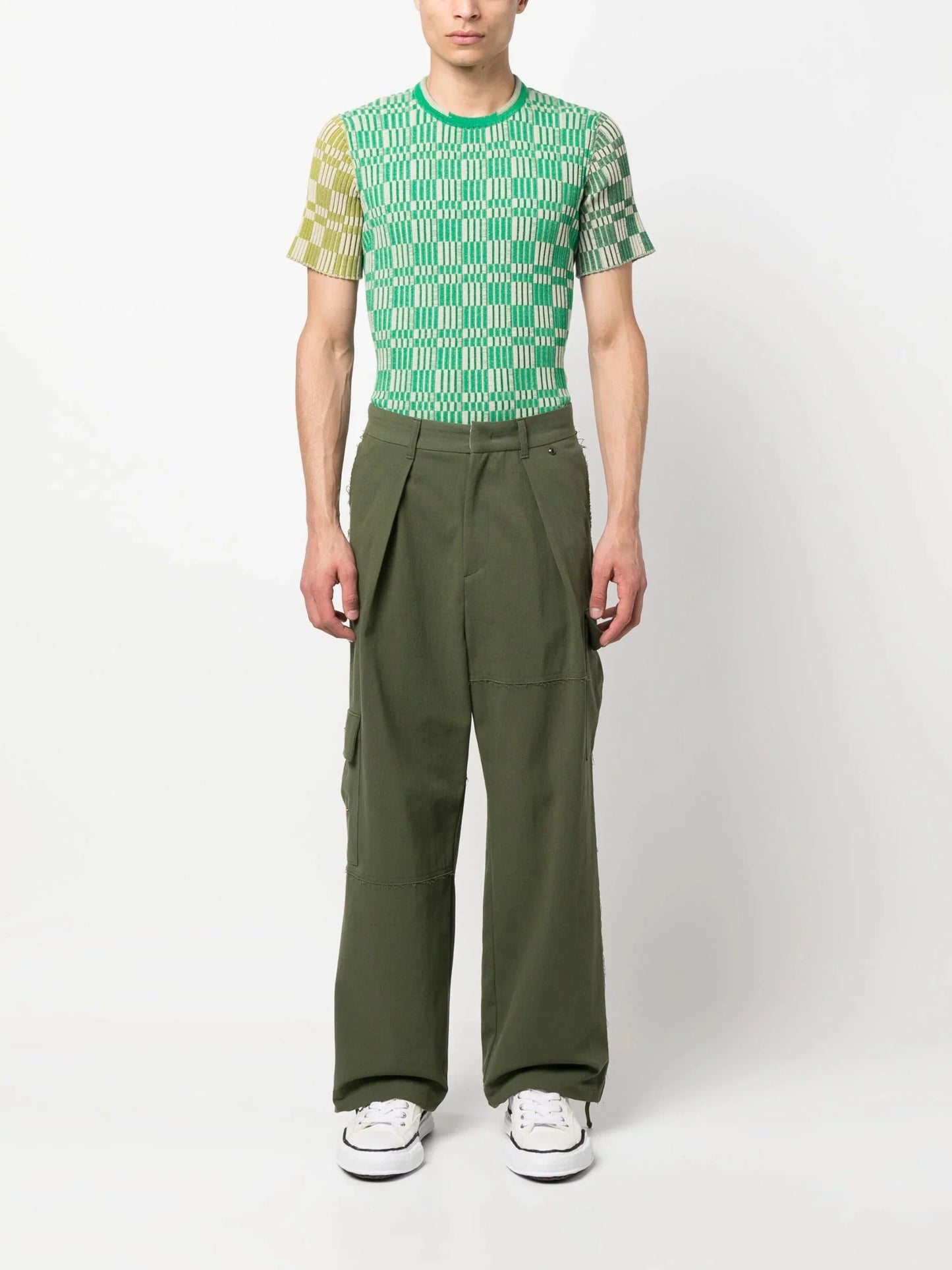 tard cotton cargo pants by ader error - bottegalusso: premier destination for modern luxury menswear