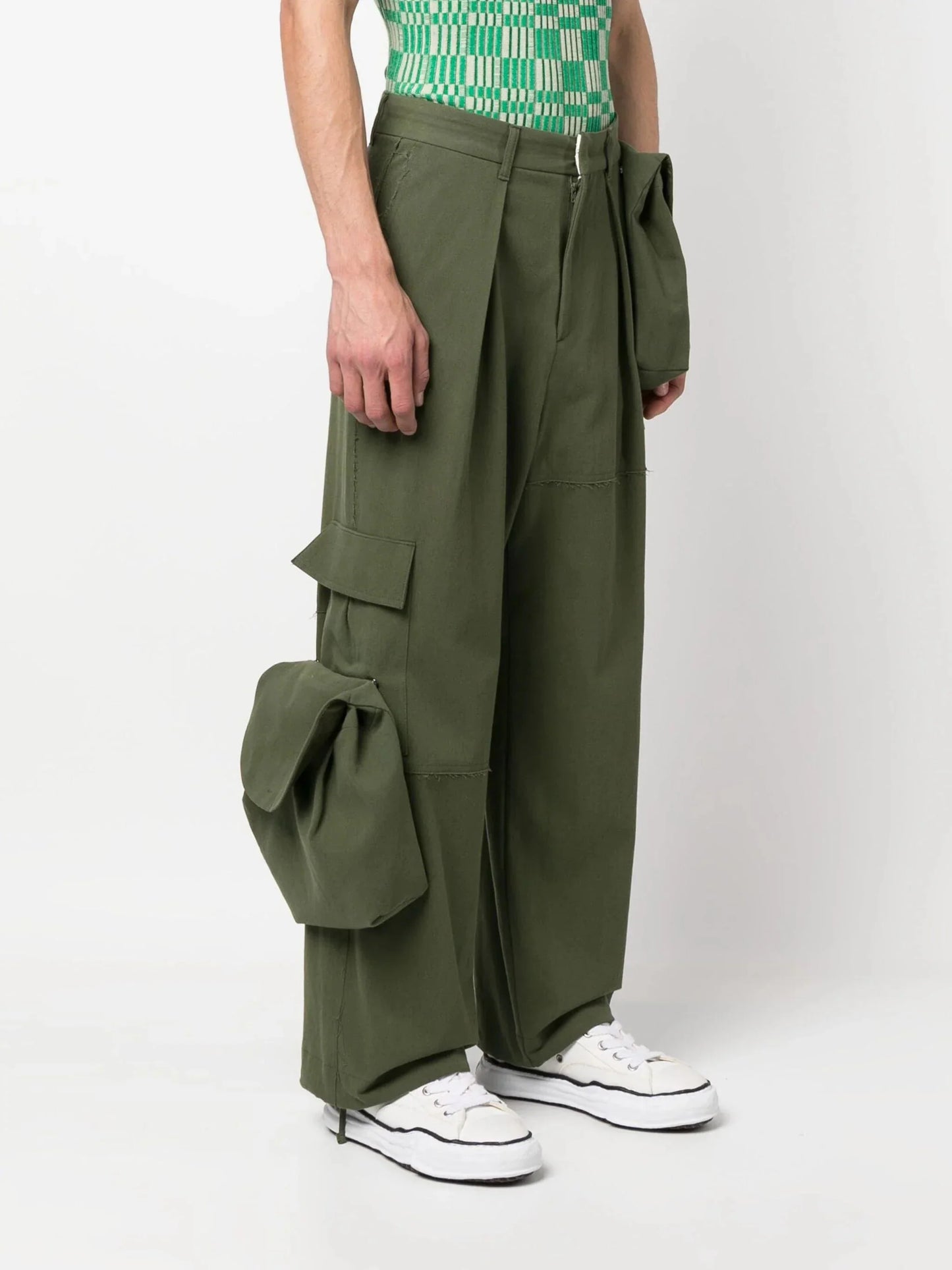 tard cotton cargo pants by ader error - bottegalusso: premier destination for modern luxury menswear