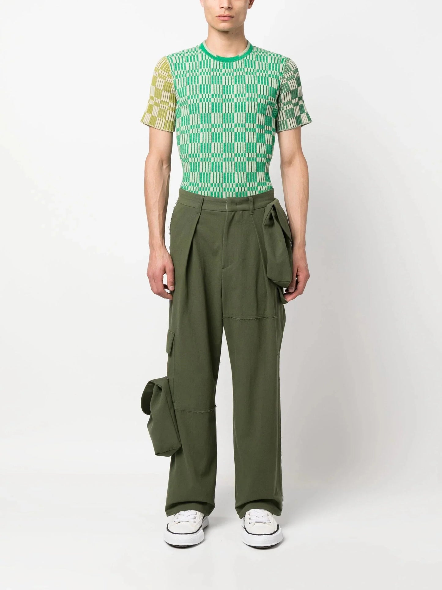 tard cotton cargo pants by ader error - bottegalusso: premier destination for modern luxury menswear