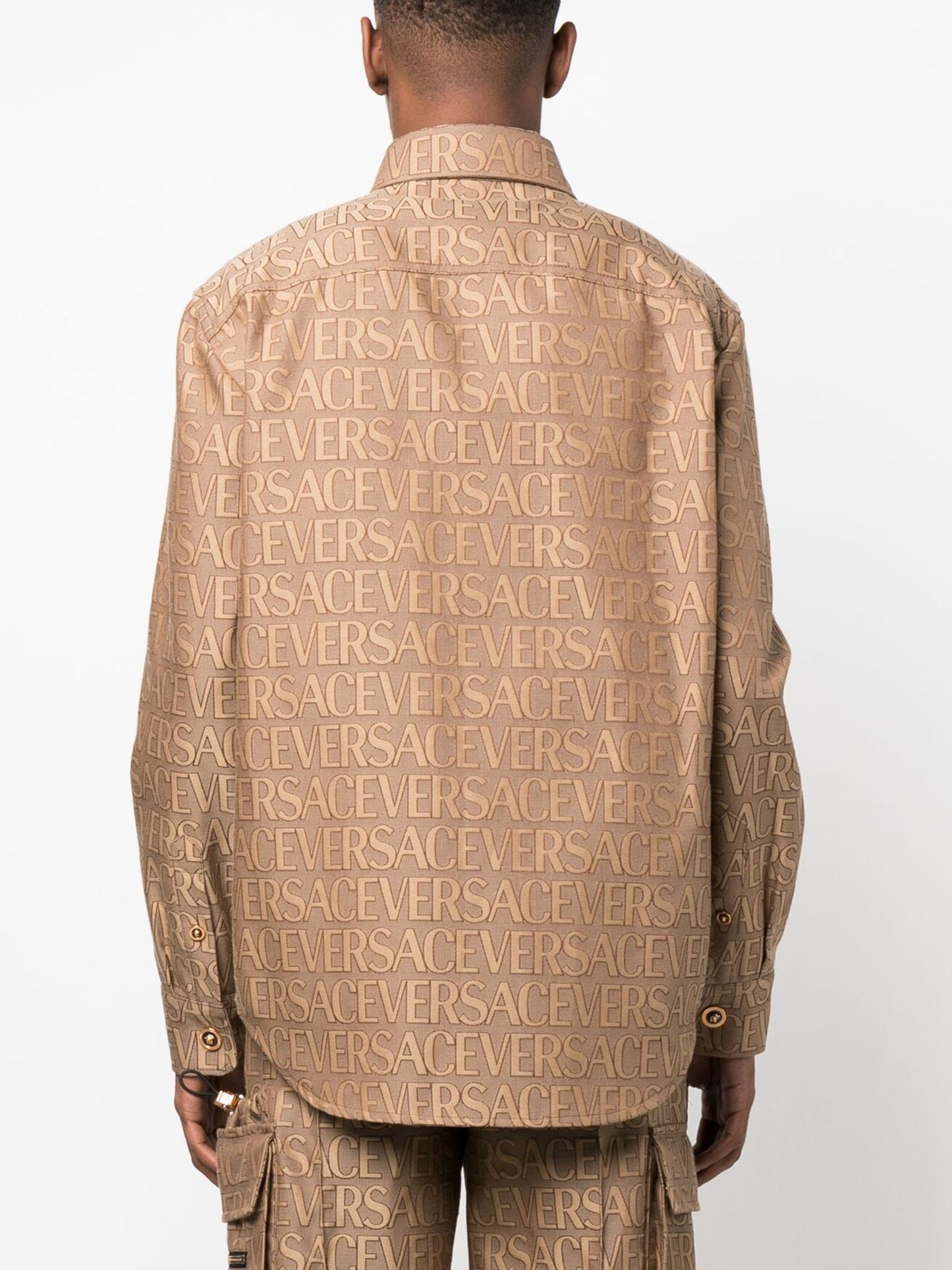 versace allover jacquard shirt