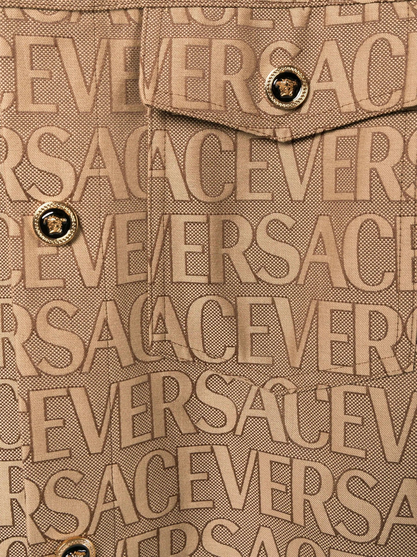 versace allover jacquard shirt