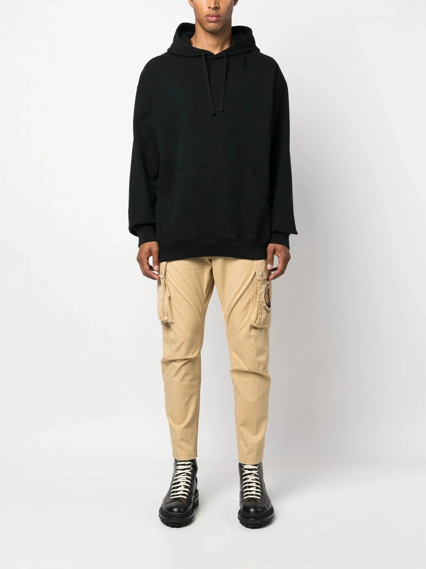 tapered leg cargo pants by dsquared2 - bottegalusso: premier destination for modern luxury menswear