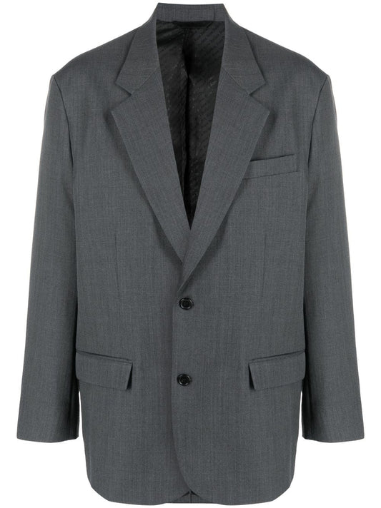 Mélange Single - Breasted Blazer by Acne Studios - bottegalusso: Premier Destination for Modern Luxury Menswear