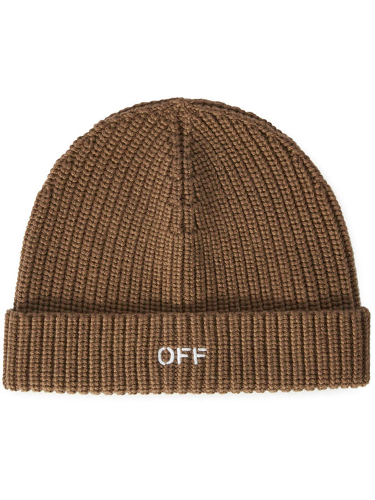 Off Stamp Virgin Wool Beanie Hat by Off-White - bottegalusso: Premier Destination for Modern Luxury Menswear