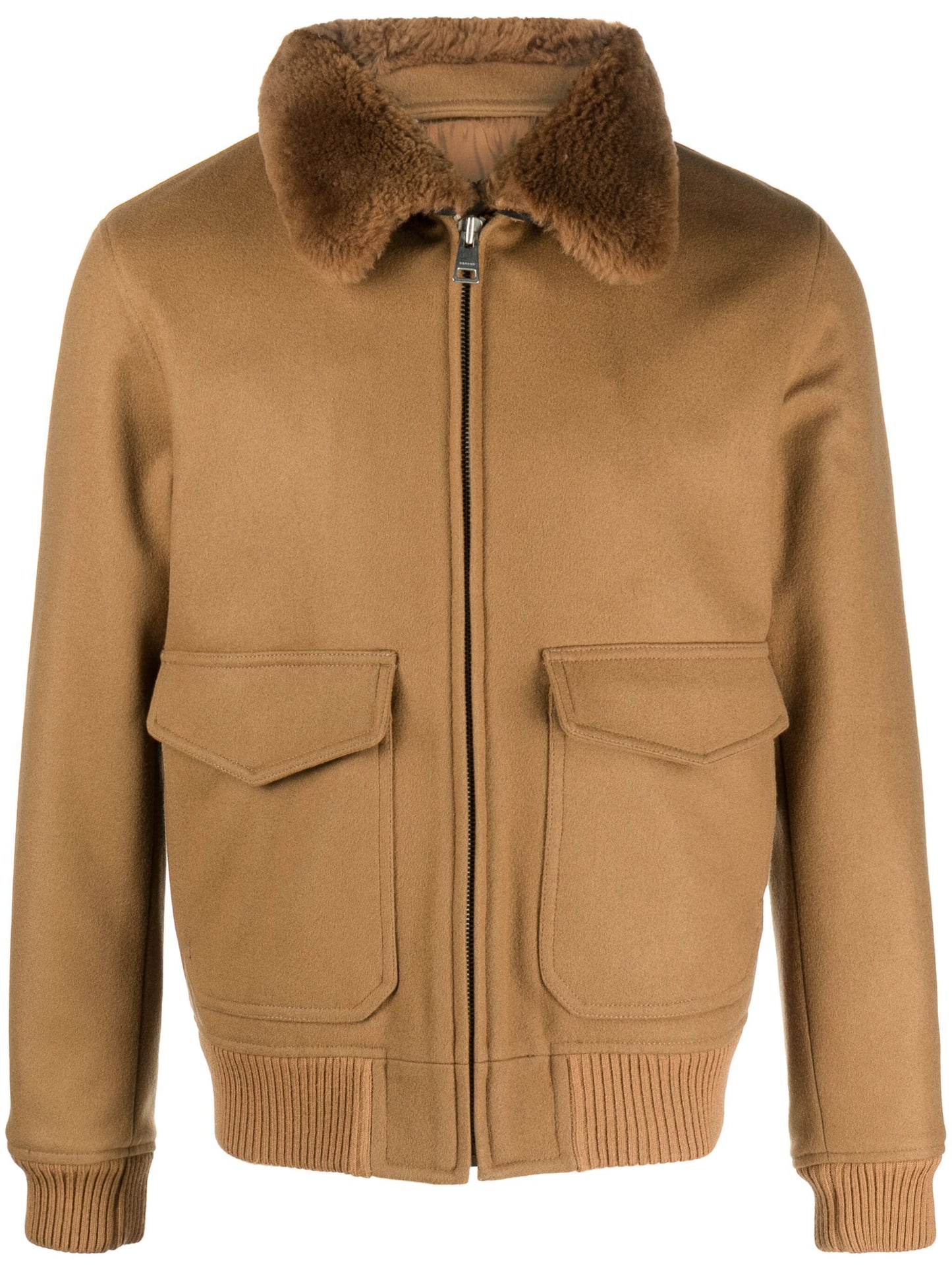 shearling collar shirt jacket